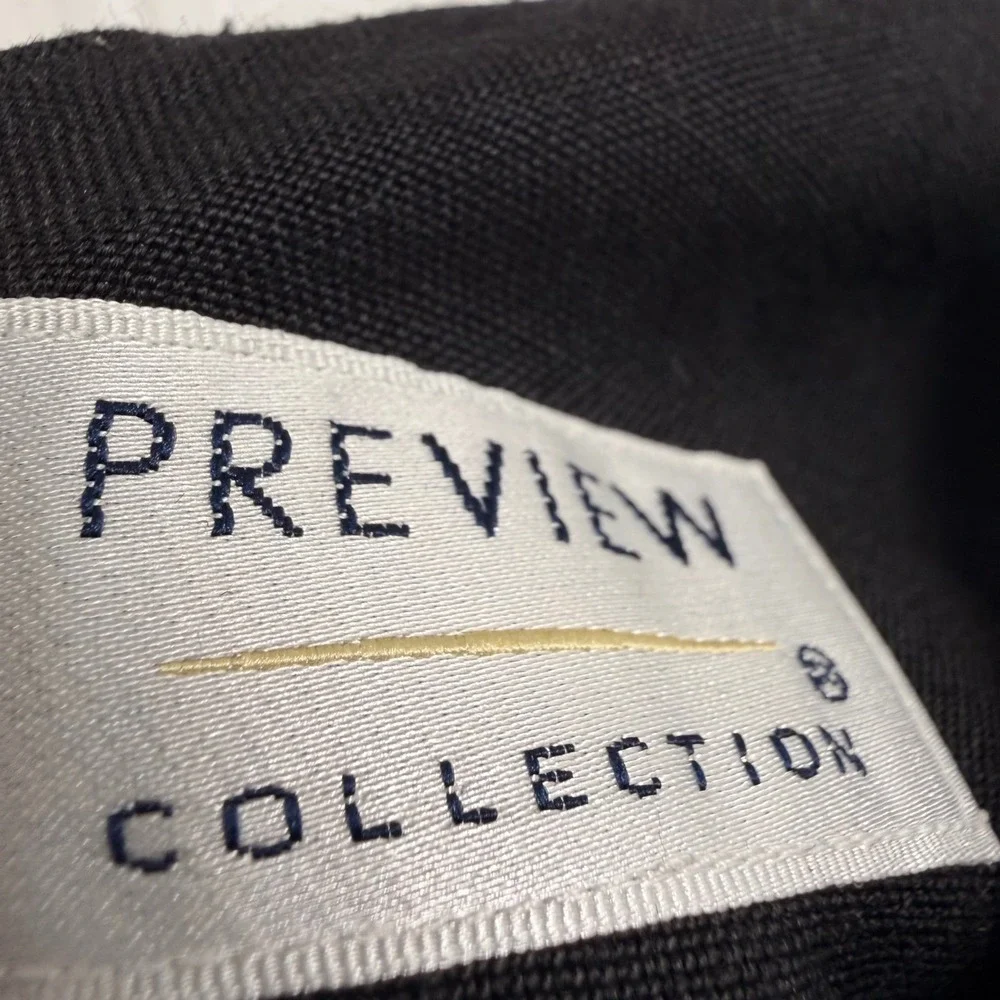 Preview Collection Black Sleeveless Sheath Dress Rayon Linen Blend Size 8 5671